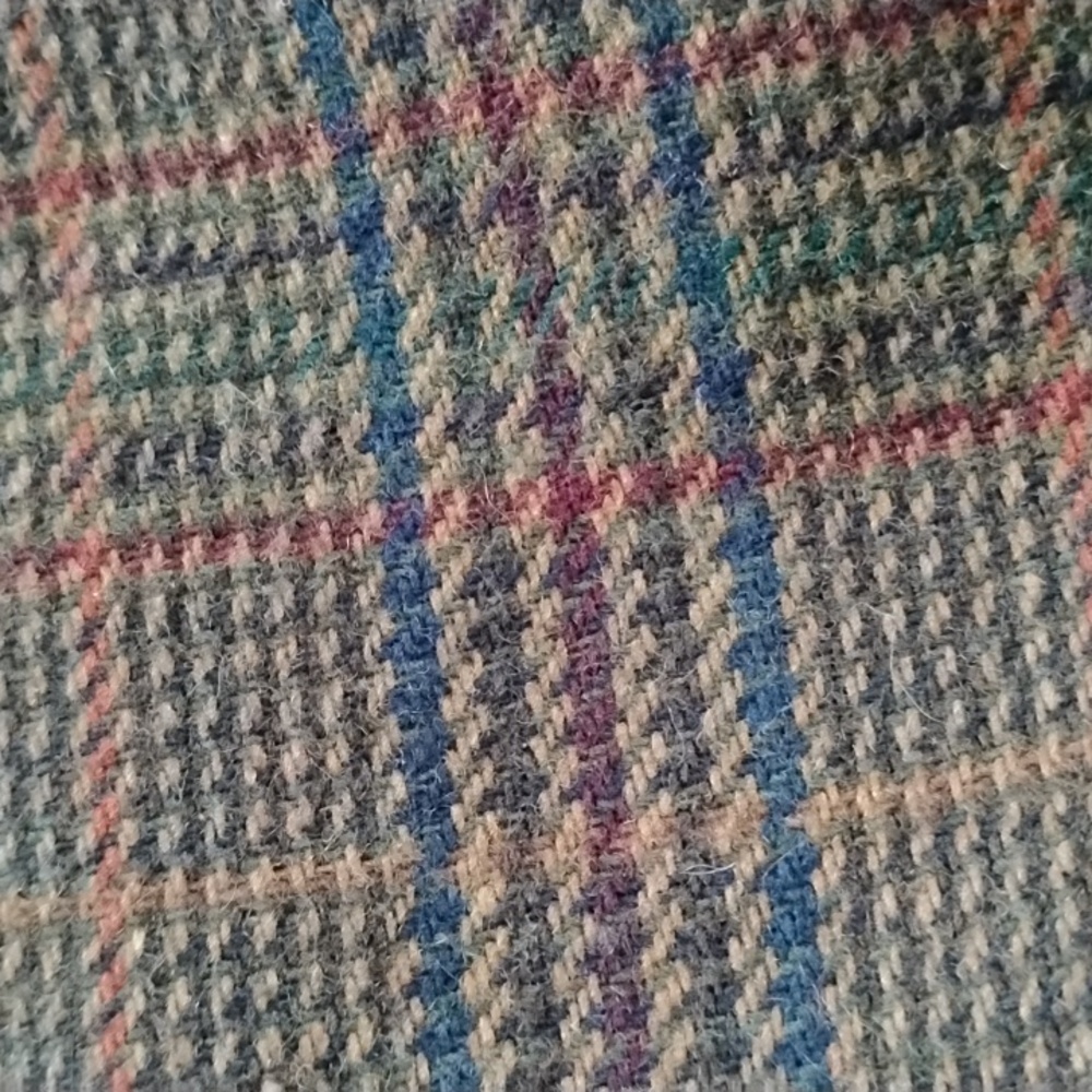 Vintage Sag Harbor Academia Wool Blend Plaid Oversized Blazer Women's Size 14 - Picture 8 of 8